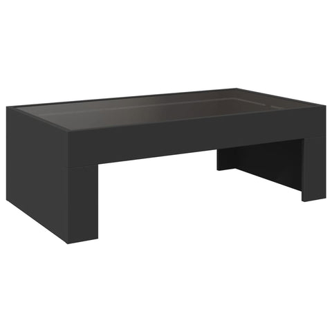 vidaXL Couchtisch mit Infinity-LED Schwarz 90x50x30 cm