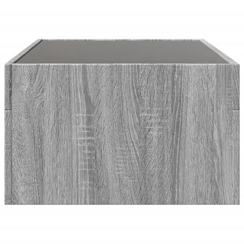 vidaXL Couchtisch mit Infinity-LED Grau Sonoma 90x50x30 cm