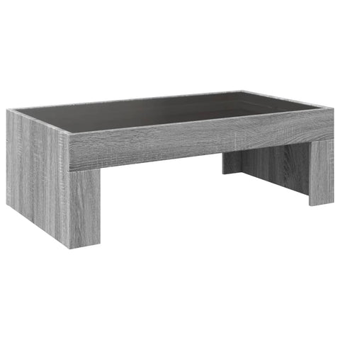 vidaXL Couchtisch mit Infinity-LED Grau Sonoma 90x50x30 cm