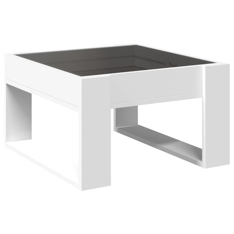 vidaXL Couchtisch mit Infinity-LED Weiß 50x53x30 cm