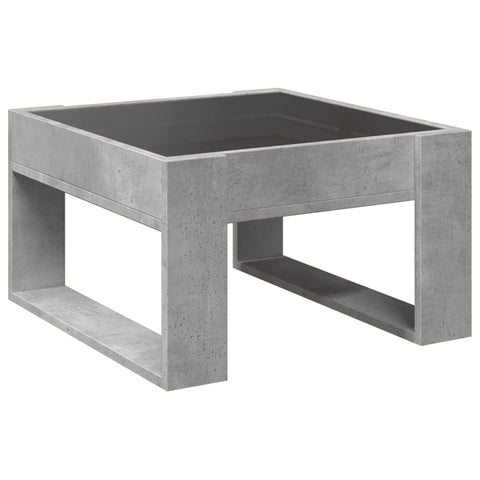 vidaXL Couchtisch mit Infinity-LED Betongrau 50x53x30 cm