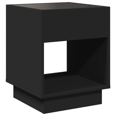 vidaXL Couchtisch mit Infinity-LED Schwarz 40x40x50 cm