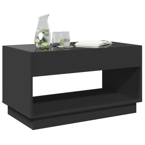 vidaXL Couchtisch mit Infinity-LED Schwarz 90x50x50 cm