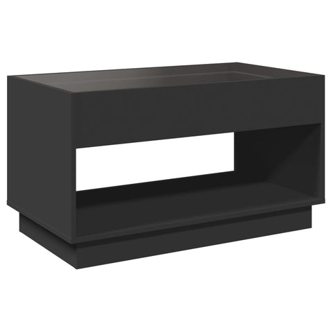 vidaXL Couchtisch mit Infinity-LED Schwarz 90x50x50 cm