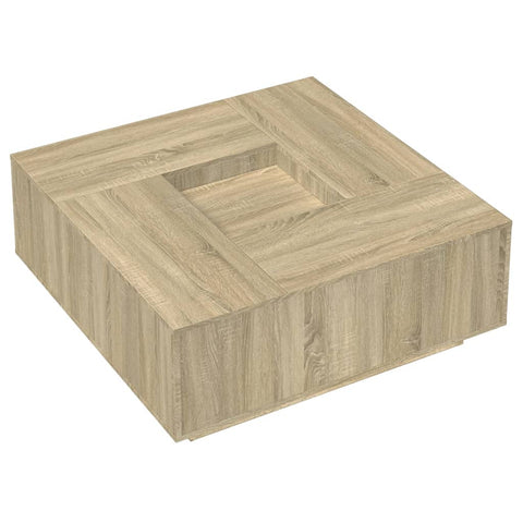 vidaXL Couchtisch Sonoma-Eiche 100x100x40 cm Holzwerkstoff