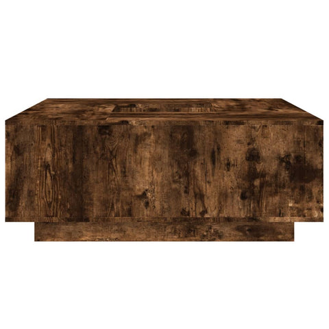 vidaXL Couchtisch Räuchereiche 100x100x40 cm Holzwerkstoff