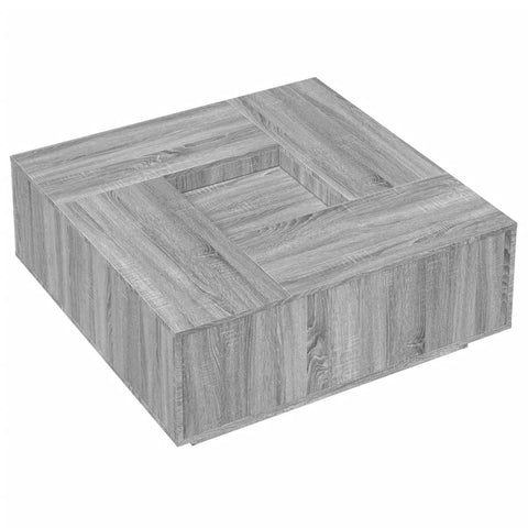 vidaXL Couchtisch Grau Sonoma 100x100x40 cm Holzwerkstoff