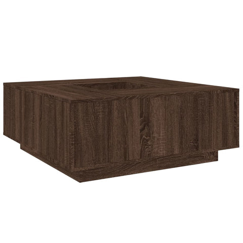 vidaXL Couchtisch Braun Eichen-Optik 100x100x40 cm Holzwerkstoff