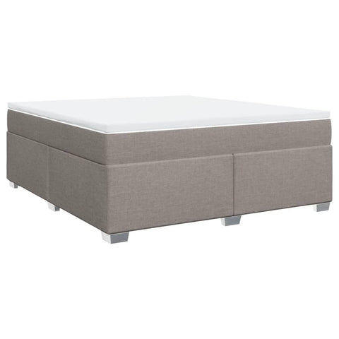 Boxspringbett mit Matratze Taupe 180x200 cm Stoff