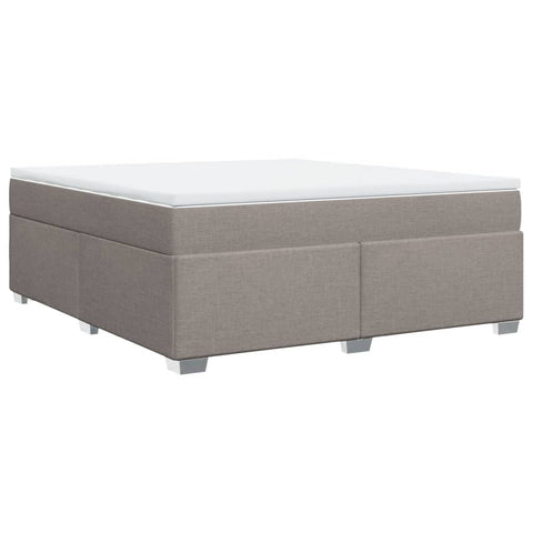 Boxspringbett mit Matratze Taupe 180x200 cm Stoff