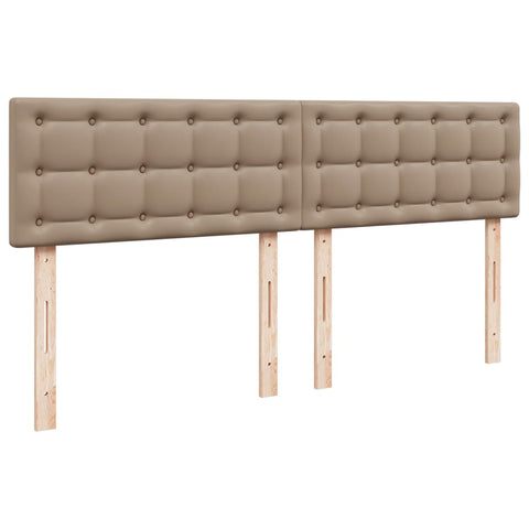 Boxspringbett Matratze Cappuccino-Braun 200x200cm Kunstleder