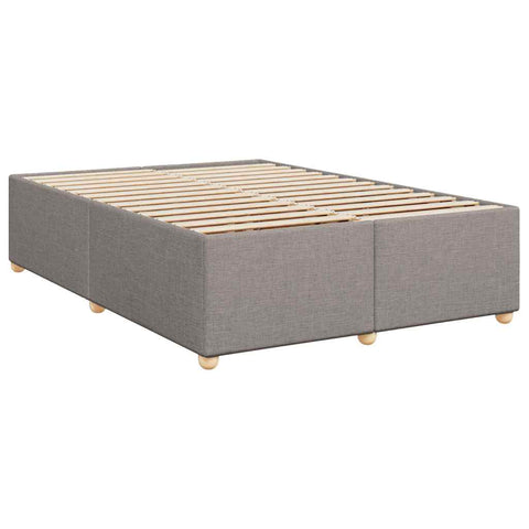 Boxspringbett mit Matratze Taupe 140x190 cm Stoff