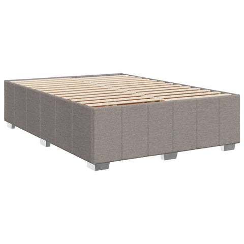 Boxspringbett mit Matratze Taupe 140x190 cm Stoff