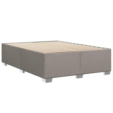 Boxspringbett mit Matratze Taupe 140x200 cm Stoff