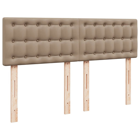 Boxspringbett Matratze Cappuccino-Braun 140x200cm Kunstleder