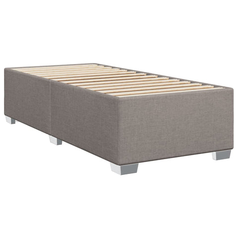 Boxspringbett mit Matratze Taupe 90x190 cm Stoff