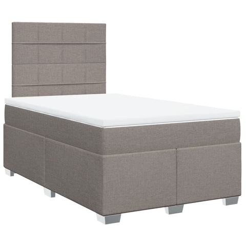 Boxspringbett mit Matratze Taupe 120x190 cm Stoff