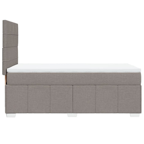 Boxspringbett mit Matratze Taupe 90x190 cm Stoff