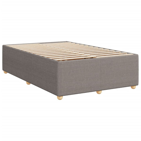 Boxspringbett mit Matratze Taupe 120x200 cm Stoff