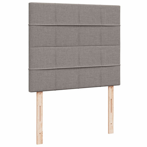 vidaXL Boxspringbett mit Matratze Taupe 120x190 cm Stoff