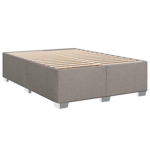 Boxspringbett mit Matratze Taupe 140x200 cm Stoff