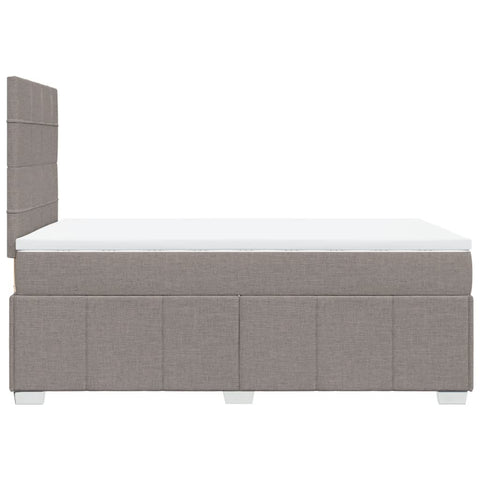 Boxspringbett mit Matratze Taupe 120x190 cm Stoff