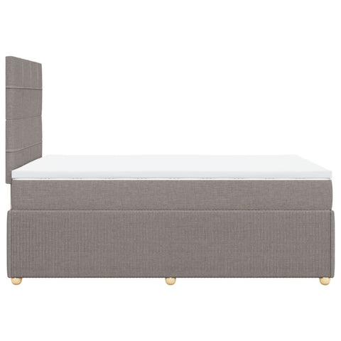 Boxspringbett mit Matratze Taupe 120x190 cm Stoff