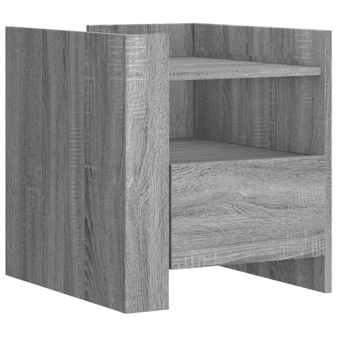 vidaXL Nachttisch Grau Sonoma 45x50x50 cm Holzwerkstoff