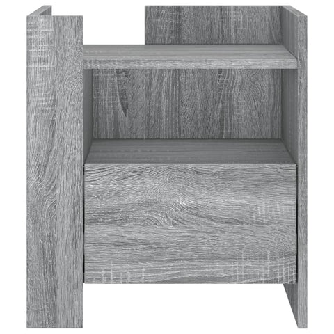 vidaXL Nachttisch Grau Sonoma 45x50x50 cm Holzwerkstoff