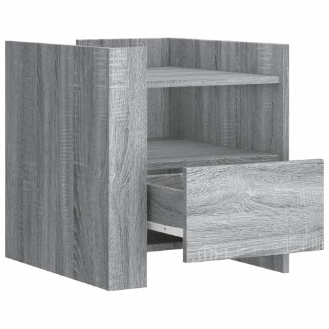 vidaXL Nachttisch Grau Sonoma 45x50x50 cm Holzwerkstoff