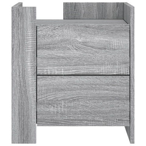 vidaXL Nachttisch Grau Sonoma 45x50x50 cm Holzwerkstoff