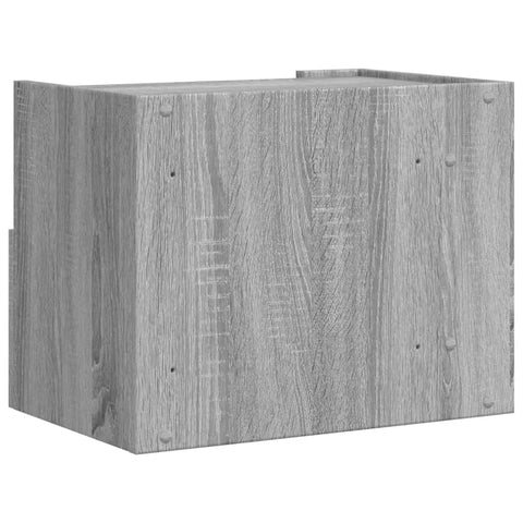 vidaXL Wand-Nachttische 2 Stk. Grau Sonoma 45x30x35 cm