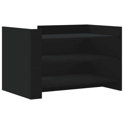 vidaXL Couchtisch Schwarz 80x50x50 cm Holzwerkstoff