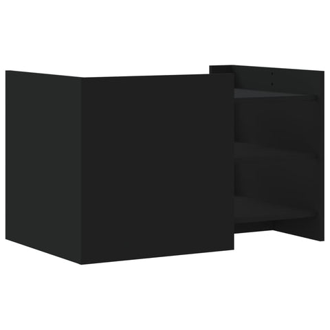 vidaXL Couchtisch Schwarz 80x50x50 cm Holzwerkstoff