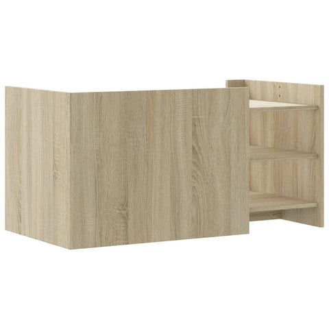 vidaXL Couchtisch Sonoma-Eiche 100x50x50 cm Holzwerkstoff