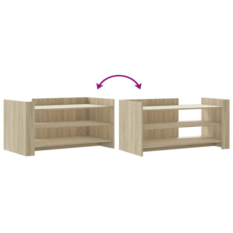 vidaXL Couchtisch Sonoma-Eiche 100x50x50 cm Holzwerkstoff