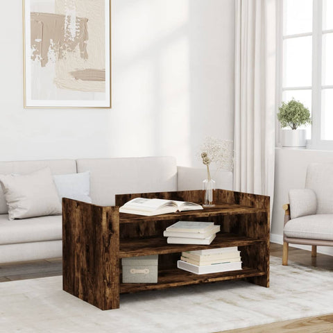 vidaXL Couchtisch Räuchereiche 100x50x50 cm Holzwerkstoff