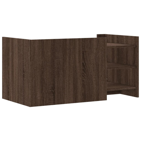 vidaXL Couchtisch Braun Eichen-Optik 100x50x50 cm Holzwerkstoff