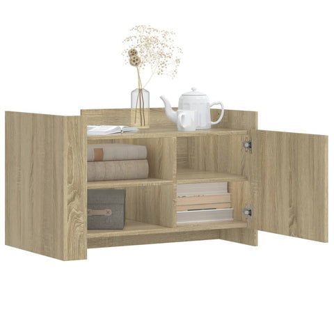 vidaXL Couchtisch Sonoma-Eiche 80x50x50 cm Holzwerkstoff