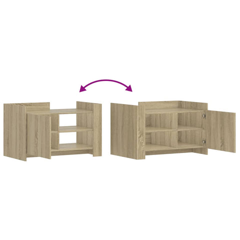 vidaXL Couchtisch Sonoma-Eiche 80x50x50 cm Holzwerkstoff