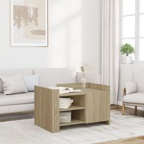 vidaXL Couchtisch Sonoma-Eiche 80x50x50 cm Holzwerkstoff