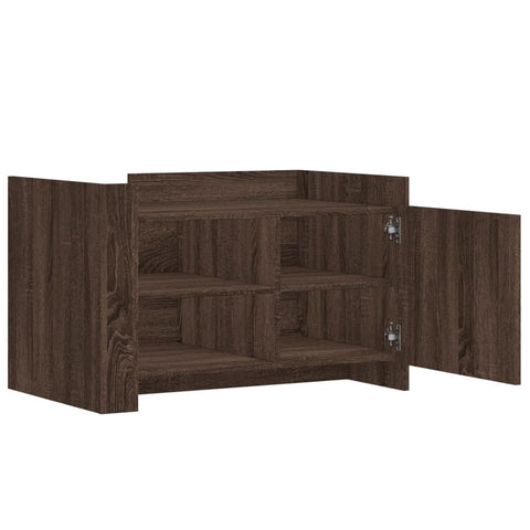 vidaXL Couchtisch Braun Eichen-Optik 80x50x50 cm Holzwerkstoff