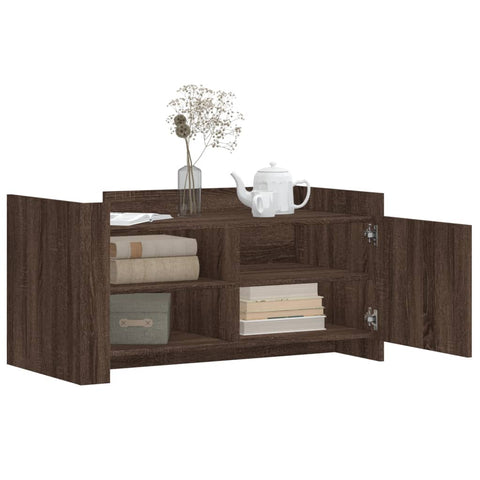 vidaXL Couchtisch Braun Eichen-Optik 100x50x50 cm Holzwerkstoff