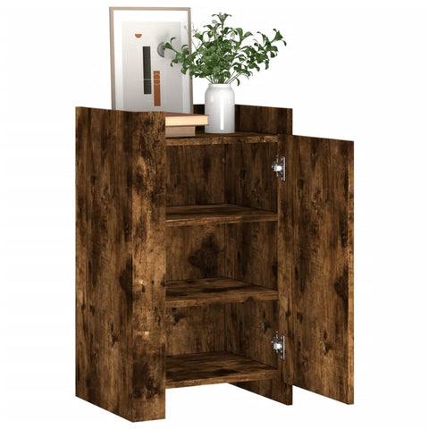 vidaXL Sideboard Räuchereiche 45x35x75 cm Holzwerkstoff