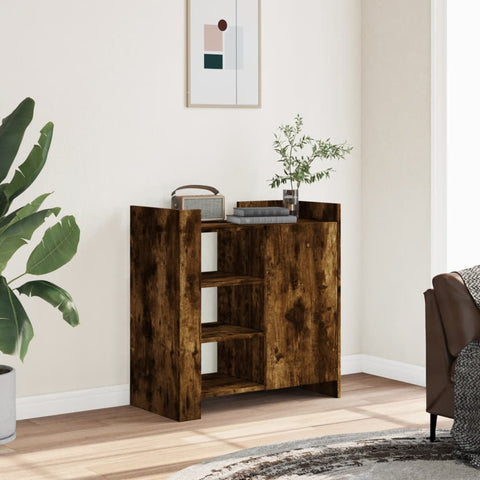 vidaXL Sideboard Räuchereiche 73,5x35x75 cm Holzwerkstoff