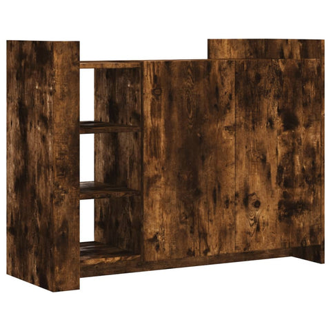 vidaXL Sideboard Räuchereiche 100x35x75 cm Holzwerkstoff