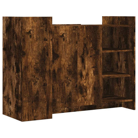 vidaXL Sideboard Räuchereiche 100x35x75 cm Holzwerkstoff