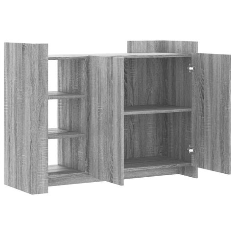 vidaXL Sideboard Grau Sonoma 100x35x75 cm Holzwerkstoff