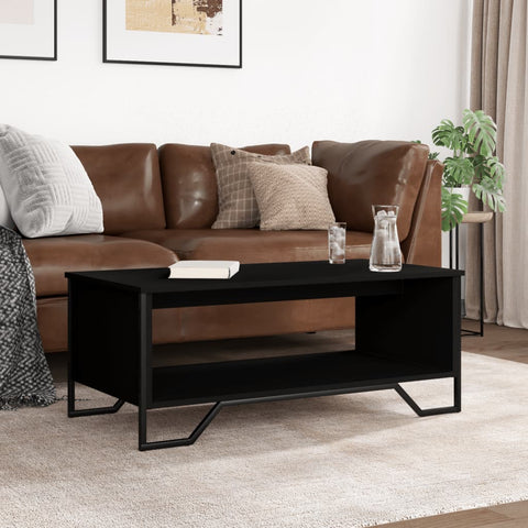 vidaXL Couchtisch Schwarz 100x51x40 cm Holzwerkstoff