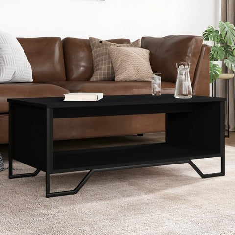 vidaXL Couchtisch Schwarz 100x51x40 cm Holzwerkstoff